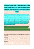 Florida Two Fifteen XCel Laws  Complete Exam Study Guide 2026&sol;2027 with Verified Answers &vert; Newest Version