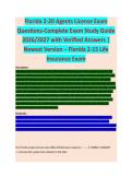 Florida Two  Complete Exam Study Guide 2026&sol;2027 with Verified Answers &vert; Newest Version