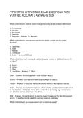 PIPEFITTER APPRENTICE EXAM QUESTIONS WITH VERIFIED ACCURATE ANSWERS 2026