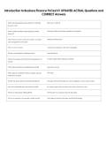 Introduction to Business Finance PA Test &num;1 UPDATED ACTUAL Questions and  CORRECT Answers