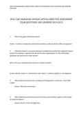 WGU C202 MANAGING HUMAN CAPITAL OBJECTIVE ASSESSMENT EXAM QUESTIONS AND ANSWERS 2025&sol;2026