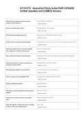 D775 D775 - Assessment Study Guide PART 2 UPDATED  ACTUAL Questions and CORRECT Answers