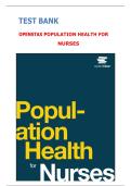 Test Bank For Openstax Population Health For Nurses&vert; All Chapters 1-35&vert; LATEST