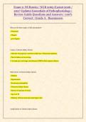 Exam 2&colon; NUR2063 &sol; NUR 2063 &lpar;Latest 2026 &sol; 2027 Update&rpar; Essentials of Pathophysiology &vert; Review Guide Questions and Answers &vert;&period;&period;