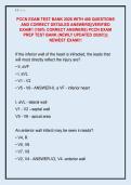 PCCN EXAM TEST BANK 2026 WITH 400 QUESTIONS  AND CORRECT DETAILED ANSWERS&vert;&vert;VERIFIED  EXAM&excl;&excl; &lpar;100&percnt; CORRECT ANSWERS&rpar; PCCN EXAM  PREP TEST BANK &lpar;NEWLY UPDATED 2026&excl;&excl;&rpar;&vert;&vert;  NEWEST EXAM&excl;&excl;&excl;