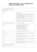 MEDS 581 Final Review - Lecture 17 UPDATED ACTUAL  Questions and CORRECT Answers