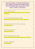 Exam 2&colon; NUR2063 &sol; NUR 2063 &lpar;Latest 2026 &sol; 2027 Update&rpar; Essentials of Pathophysiology &vert; Review Guide Questions and Answers &vert;&period;&period;