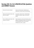 Nursing 230&colon; Ch&period;4 & 6 UPDATED ACTUAL Questions  and CORRECT Answers