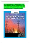 SOLUTION MANUAL FOR POWER SYSTEM ANALYSIS AND DESIGN 7TH EDITION BY J DUNCAN GLOVER&comma; MULUKUTLA S&period; SARMA&comma; THOMAS OVERBYE&comma; ADAM BIRCHFIELD