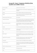 Nursing 230 - Exam 2 - Respiratory UPDATED ACTUAL  Questions and CORRECT Answers 