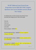 NR 507 MIDTERM AND FINAL BUNDLE&sol; NR507 ADVANCED PATHO MIDTERM EXAM NEWEST 2026-2027 ACTUAL EXAM COMPLETE  QUESTIONS AND CORRECT DETAILED ANSWERS &lpar;VERIFIED ANSWERS&rpar; &vert;ALREADY GRADED A&plus;&vert;&vert;BRAND NEW&excl;&excl;