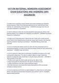VATI RN MATERNAL NEWBORN ASSESSMENT EXAM QUESTIONS AND ANSWERS 100&percnt; ACCURATE&excl;