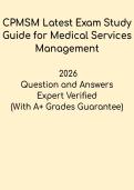 CPMSM Latest Exam Study Guide &ndash; Medical Staff Services Management Certification Prep PDF