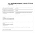 NUR 230 FINAL EXAM UPDATED ACTUAL Questions and  CORRECT Answers