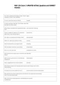 NUR 230 Exam 3 UPDATED ACTUAL Questions and CORRECT  Answers