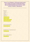 Exam 1 V2&colon; NUR2063 &sol; NUR 2063 &lpar;Latest 2026 &sol; 2027 Update&rpar; Essentials of Pathophysiology &vert; Review Guide Questions and Answer&period;&period;