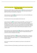 NR 547 Final Study Guide &ndash; PMHNP Exam Questions with Correct Answers&vert; New  Update