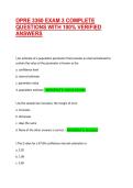 OPRE 3360 EXAM 3 COMPLETE QUESTIONS WITH 100&percnt; VERIFIED ANSWERS 2026