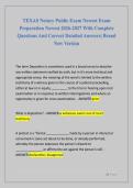TEXAS Notary Public Exam Newest Exam  Preparation Newest 2026-2027 With Complete  Questions And Correct Detailed Answers&vert; Brand  New Version