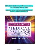 Test Bank for Fordney&rsquo;s Medical Insurance and Billing&comma; 17th Edition &mdash; Linda M&period; Smith & Cheryl Fassett &vert; Updated 2026 &vert; 100&percnt; Pass Guarantee