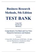 Test Bank & Case Notes Manual &ndash; Business Research Methods&comma; 5th Edition &ndash; Emma Bell&comma; Alan Bryman&comma; Bill Harley &ndash; ISBN 9780198809876 &lpar;All Chapters Covered 1&ndash;27&rpar;