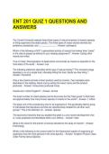 ENT 201 QUIZ 1 QUESTIONS AND ANSWERS