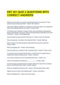 ENT 201 QUIZ 2 QUESTIONS WITH CORRECT ANSWERS