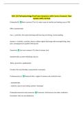 NSG 120 Pathophysiology Final Exam Questions with Correct Answers&vert; New  Update