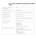 Exam 2&colon; NUR 152 UPDATED ACTUAL Questions and CORRECT  Answers