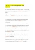 NCAC II Test with Questions and Answers