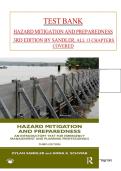 Test Bank for Hazard Mitigation and Preparedness 3rd Edition by Dylan Sandler and Anna K&period; Schwab Chapters 1-13 Covere