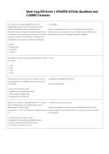 Med-Surg 555 Exam 1 UPDATED ACTUAL Questions and  CORRECT Answers