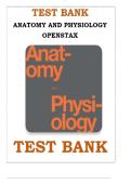 Test Bank for Anatomy and Physiology 2nd Edition by OpenStax