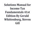 Solution Manual for Income Tax Fundamentals 41st Edition by Gerald Whittenburg & Steven Gill &ndash; Complete Solutions Manual with Expert Verified Answers