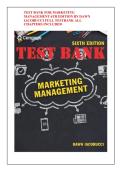 TEST BANK FOR MARKETING MANAGEMENT 6TH EDITION BY DAWN IACOBUCCI FULL TESTBANK ALL CHAPTERS INCLUDED