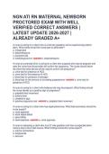 NGN ATI RN MATERNAL NEWBORN  PROCTORED EXAM WITH WELL  VERIFIED CORRECT ANSWERS &vert;  LATEST UPDATE 2026-2027 &vert;  ALREADY GRADED A&plus; 