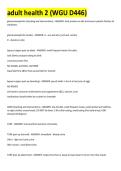 WGU D446 Adult Health 2 Exam Elaboration & Study Guide &vert; Latest 2025&sol;2026