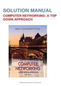 Solution Manual for Computer Networking&comma; 8th edition by James F&period; Kurose&vert; 9780135928615&vert; All Chapters&vert; LATEST