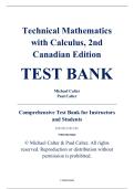Test Bank &ndash; Technical Mathematics with Calculus&comma; 2nd Canadian Edition &ndash; Michael Calter&comma; Paul Calter &ndash; ISBN 9780470678848 &lpar;All Chapters Covered 1&ndash;37&rpar;
