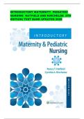 Introductory Maternity  Pediatric Nursing &ndash; Hatfield & Kincheloe &lpar;5th Edition&rpar; TEST BANK UPDATED 2026