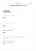 NSG 5003  Bundled Exam Questions WITH  CORRECT Answers