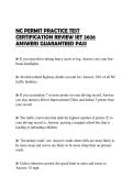 NC PERMIT PRACTICE TEST CERTIFICATION REVIEW SET 2026 ANSWERS GUARANTEED PASS