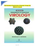 TEST BANK for Fundamentals of Molecular Virology 2nd Edition by Acheson&period; &lpar;Multiple choice questions and answers&rpar; &lpar;All Chapters Covered&rpar; &lpar;Graded A&plus;&rpar;
