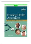 Test Bank for Nursing Health Assessment&colon; A Best Practice Approach 4th Edition by Sharon Jensen &vert; Complete Chapters 1-30 &vert; Instant Download