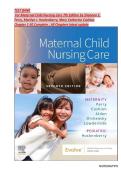 Test Bank for Maternal Child Nursing Care 7th Edition by Shannon E&period; Perry&comma; Marilyn J&period; Hockenberry&comma; 9780323776714 Chapter 1-50 &comma; All Chapters Complete Questions and Answers 
