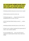 NC STATE BOARD BARBER BOARD EXAM 2 EXAM SCRIPT 2026 UPDATED QUESTIONS WITH ACCURATE ANSWERS GRADED A&plus;