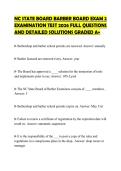 NC STATE BOARD BARBER BOARD EXAM 2 EXAMINATION TEST 2026 FULL QUESTIONS AND DETAILED SOLUTIONS GRADED A&plus;
