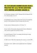 NC STATE BOARD BARBER BOARD EXAM 2 PRACTICE TEST 2026 TESTED QUESTIONS WITH VERIFIED ANSWERS GRADED A&plus;