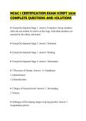 NCAC I CERTIFICATION EXAM SCRIPT 2026 COMPLETE QUESTIONS AND SOLUTIONS