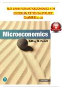 TEST BANK For Microeconomics Global Edition 9th Edition by Jeffrey M&period; Perloff&comma; Verified Chapters 1 - 20&comma; Complete Newest Version